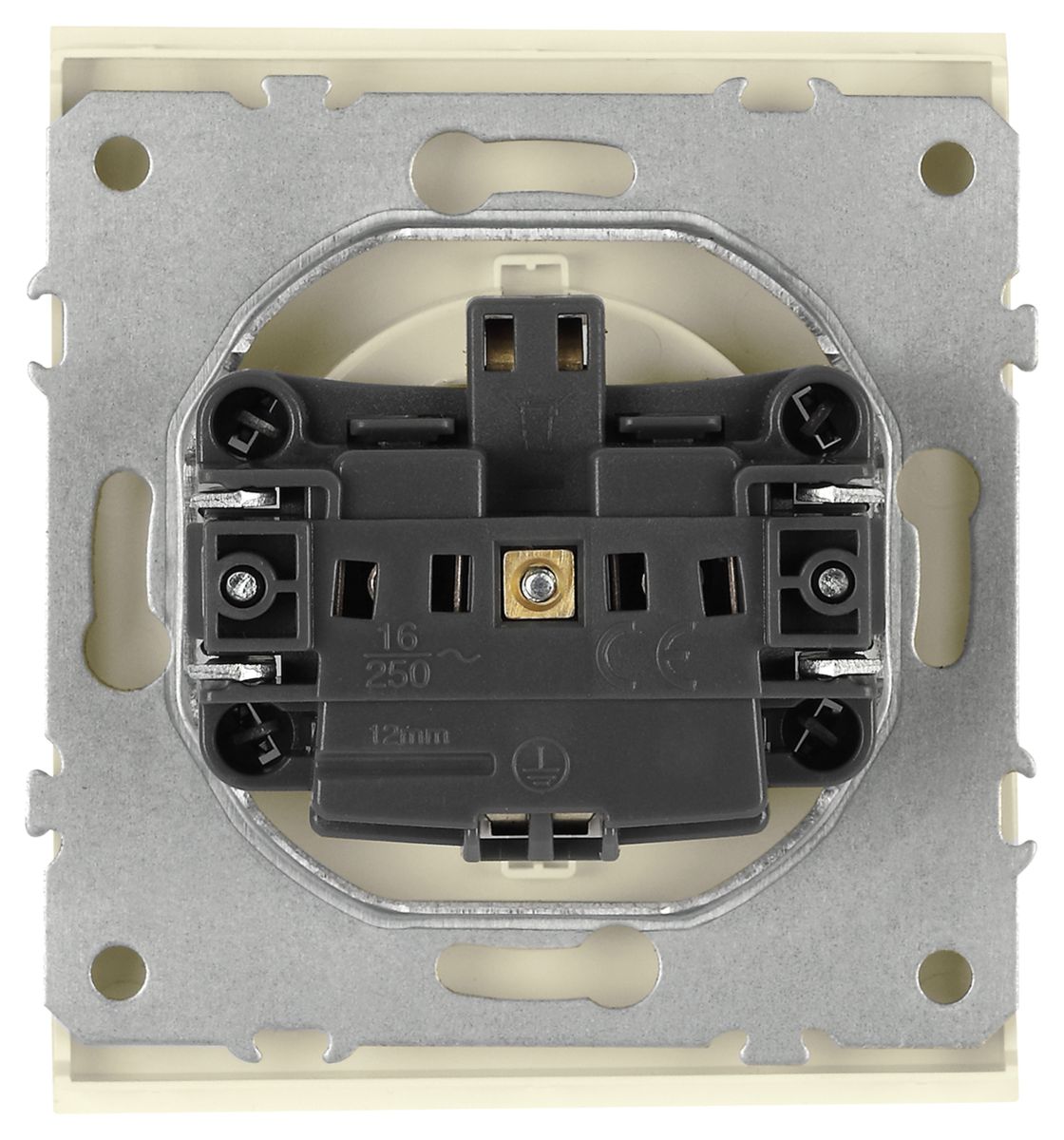 Розетка Эра Arktik 16-2103-02 с заземлением 2P+E Schuko со шторками с крышкой 16А-250В слоновая кость Б0070435