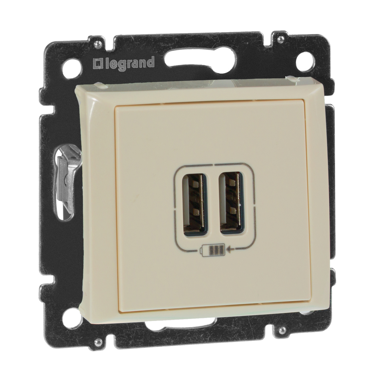 

Розетка USB двойная Legrand Valena 240V/5V 2400mA слоновая кость 774170