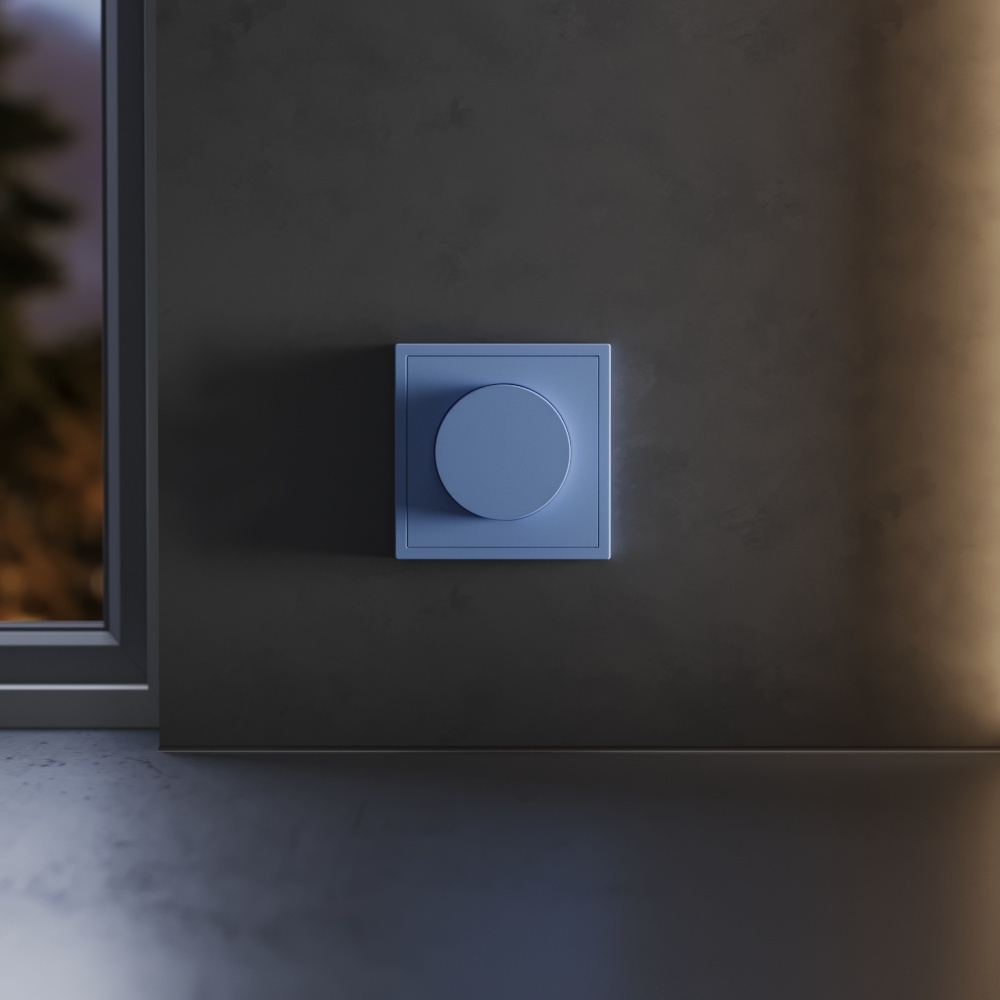 Накладка для светорегулятора поворотно-нажимного Voltum S70 (деним) VLS002015