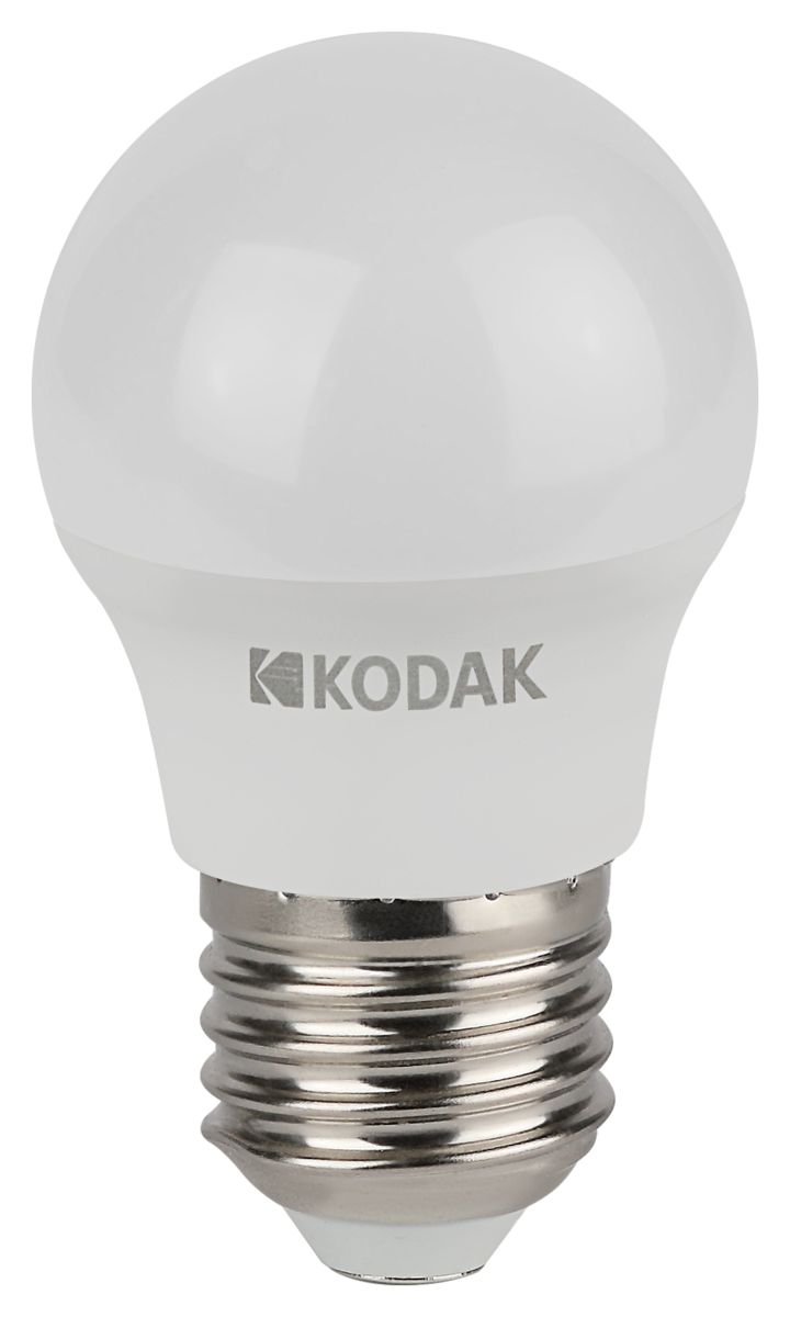 Лампа светодиодная Kodak LED P45-7W-865-E27 K 7Вт шар холодный дневной свет Е27 Б0057616
