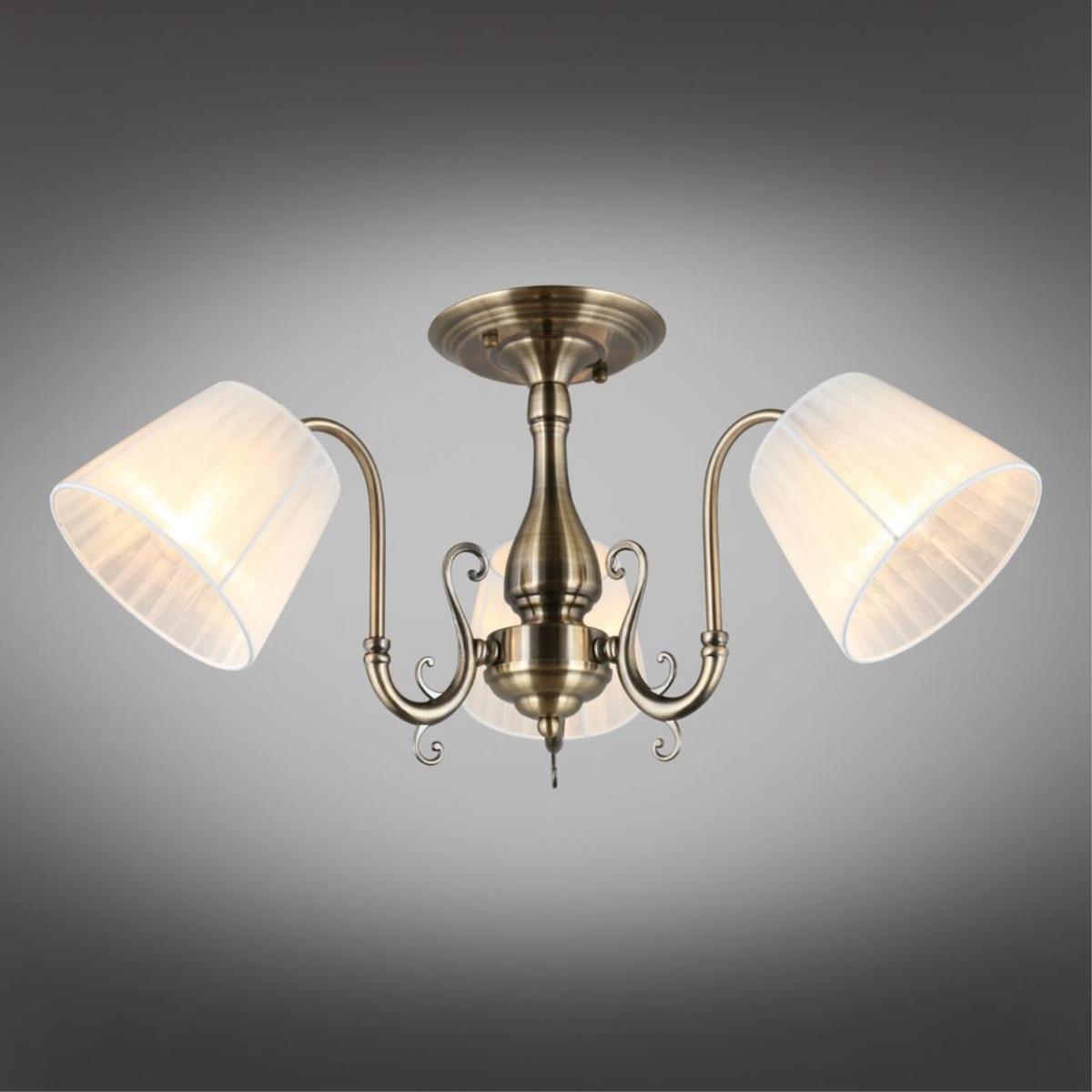 Потолочная люстра с абажуром из ткани Omnilux Leonessa OML-29117-03