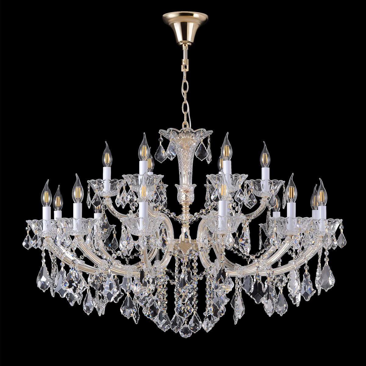 Подвесная люстра Crystal Lux CRISTELLE SP12+6 GOLD