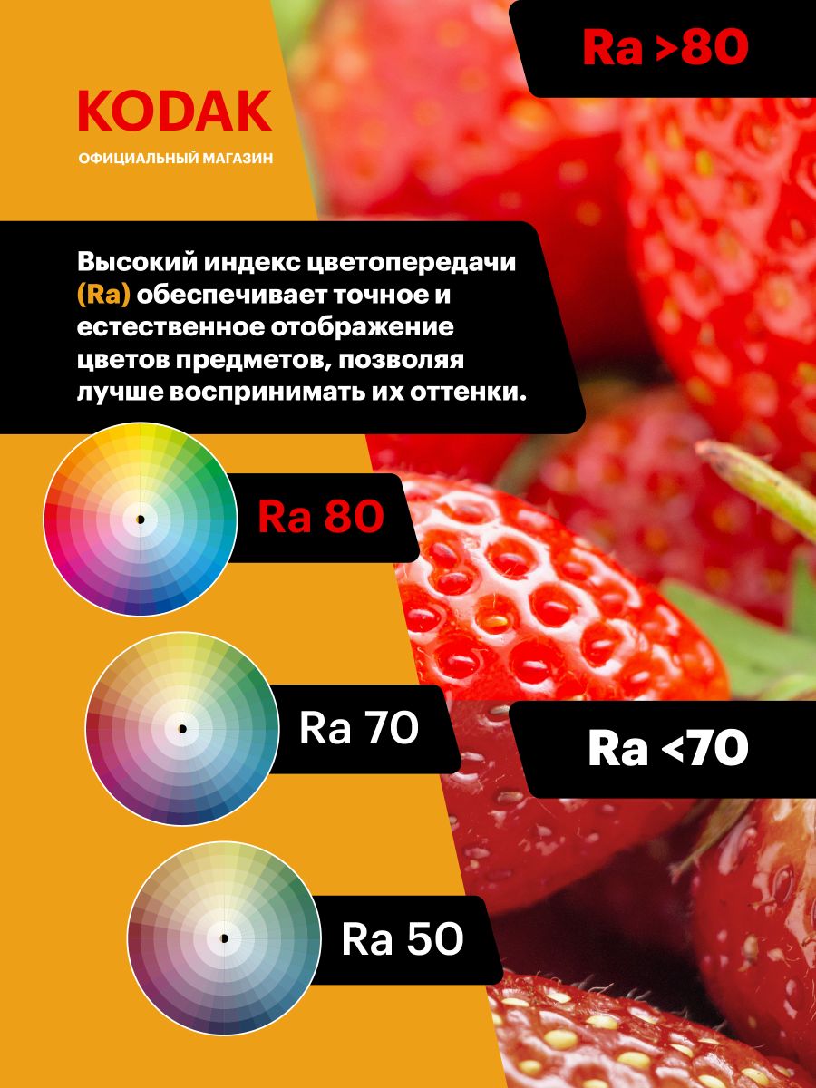 Лампа светодиодная Kodak LED MR16-7W-840-GU5.3 K 7Вт софит нейтральный белый свет GU5.3 Б0057639