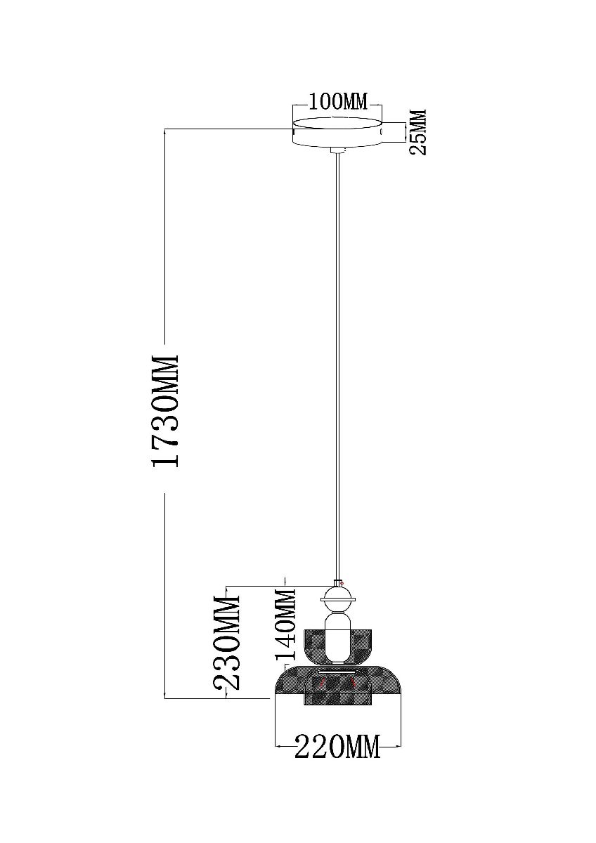 Подвесной светильник Arte Lamp Adagio A2791SP-1MD