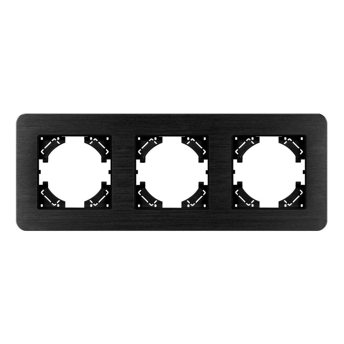 Рамка на 3 поста алюминиевая Arlight FRM-AKIRY-AL-3-BK 049729