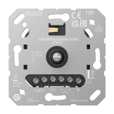 Механизм терморегулятора теплого пола с датчиком Jung FTR231