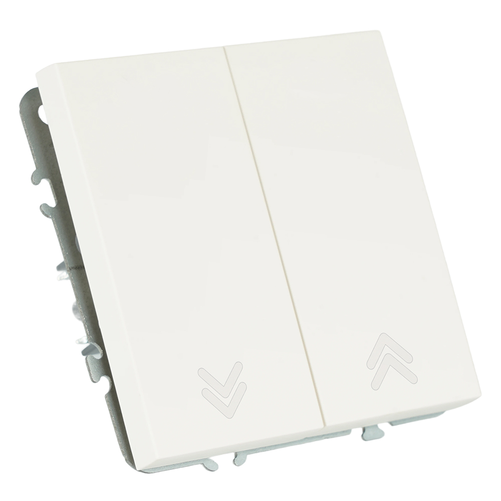 Выключатель двухклавишный Stekker Эмили RSW10-5116-01 белый фарфор soft touch 50822