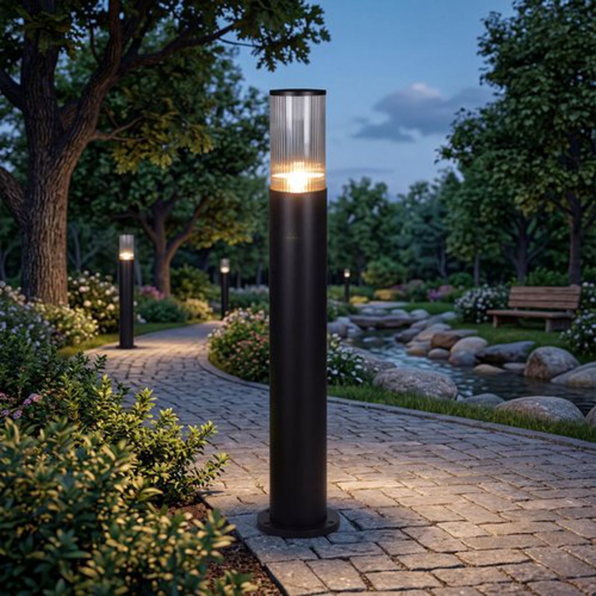 Ландшафтный светильник Reluce 09982-0.7-001JH 1.0M E27 BK RLOS