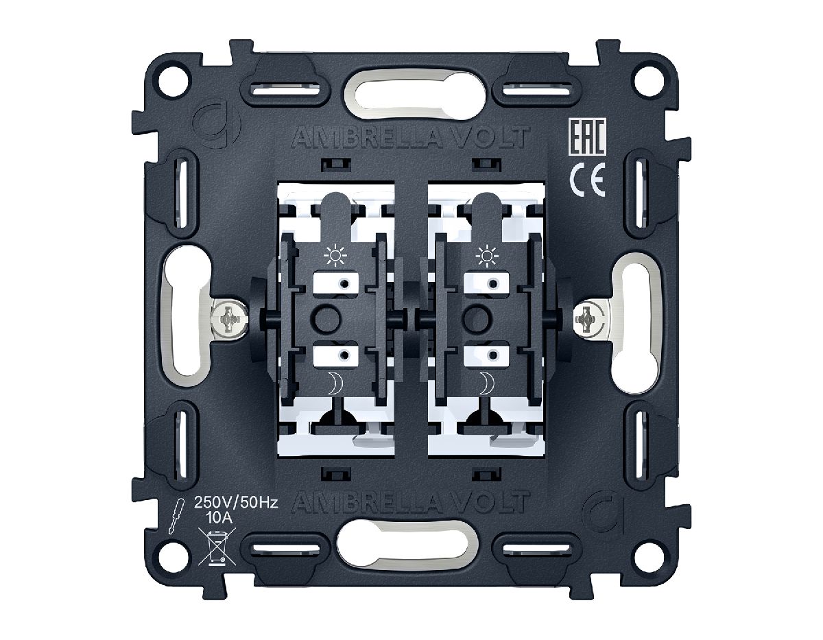 Механизм 2-кл выключателя Ambrella Volt Quant VM115