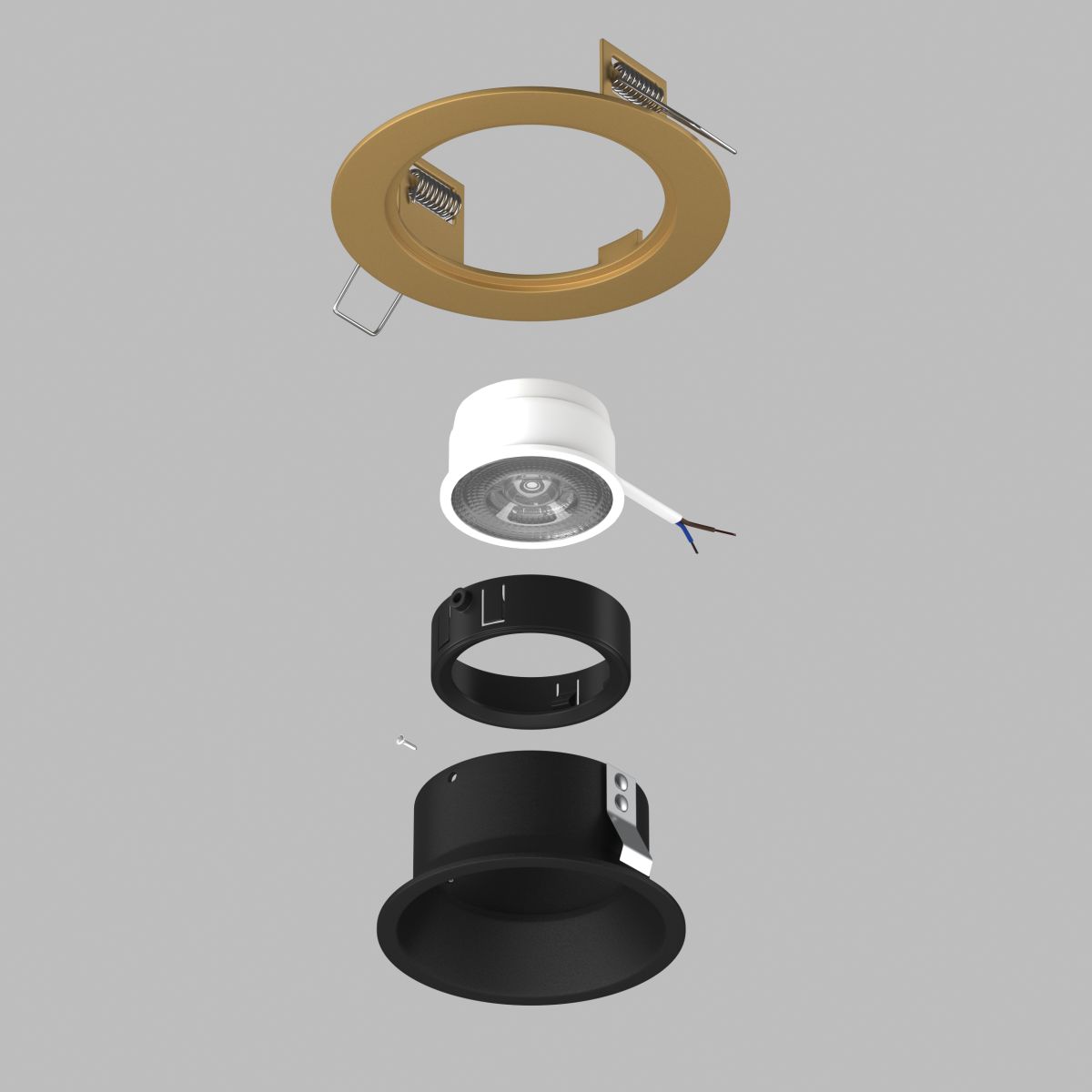 Встраиваемый led светильник Lightstar Domino (214613+214607+214007) D61307BMOD