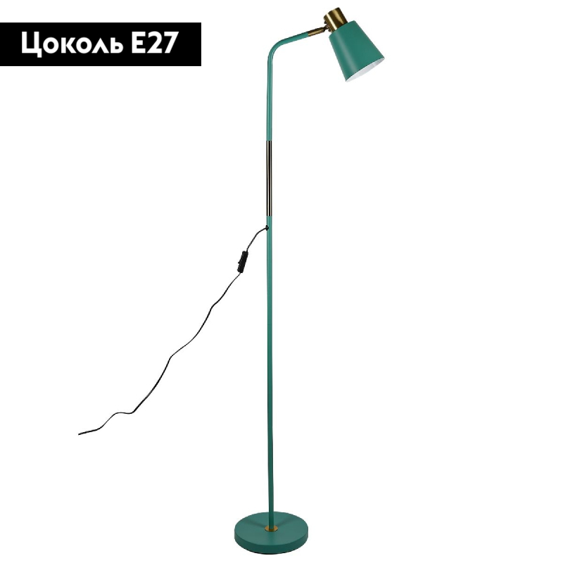 Торшер в современном стиле современный Uniel UML-T700 E27 GREEN UL-00010187