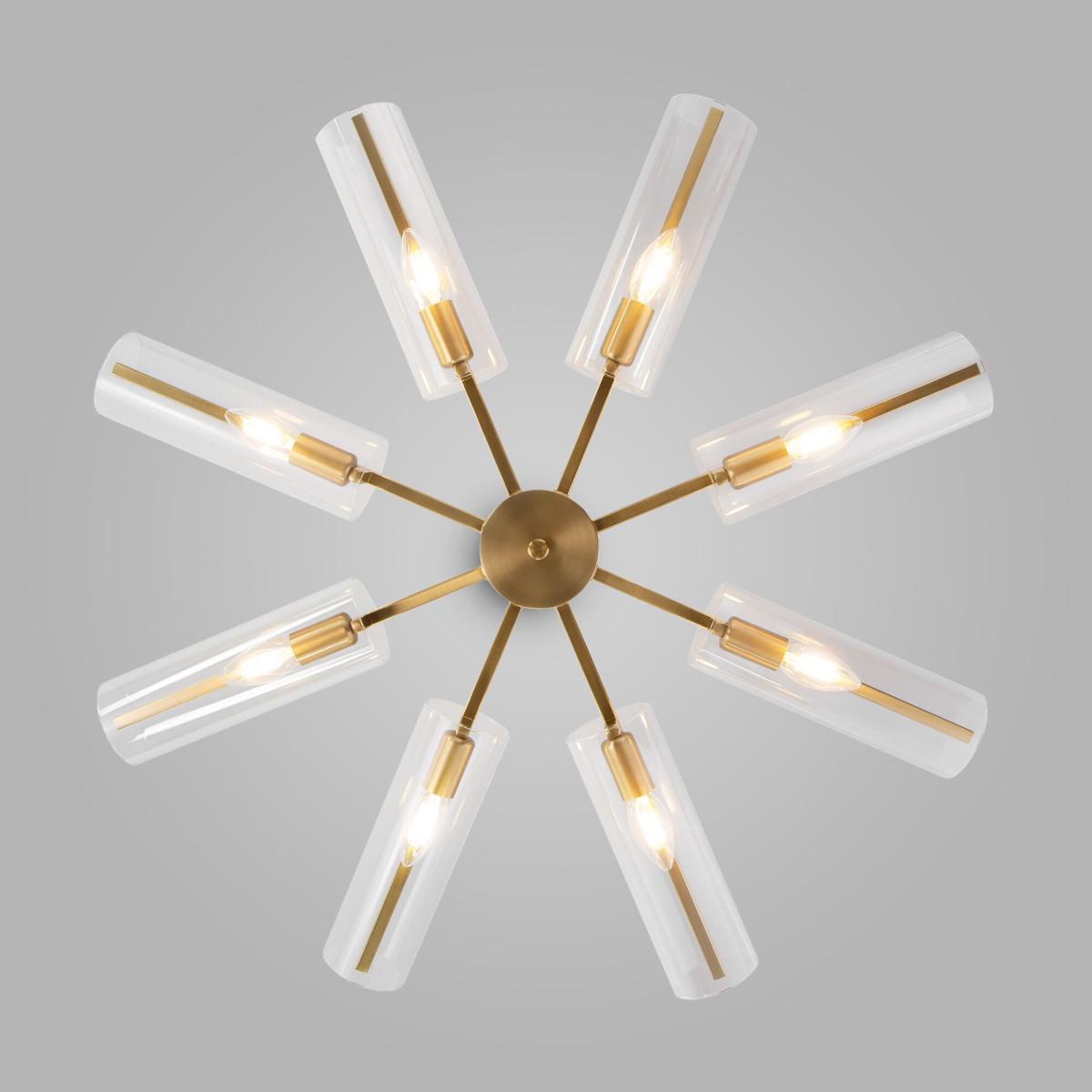 Люстра на штанге Eurosvet Trompeta 70144/8 латунь a060898