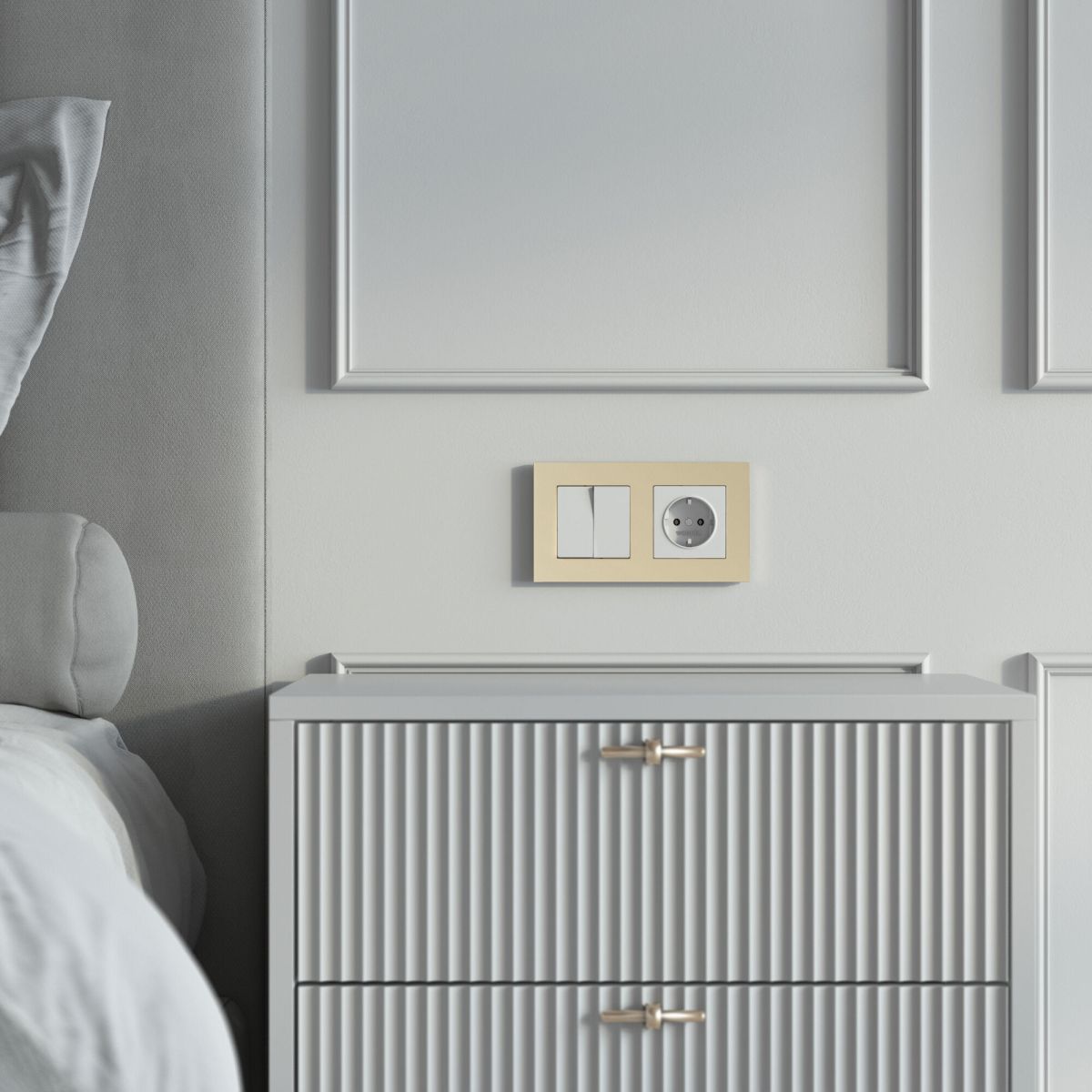 Рамка на 2 поста Werkel Slab (шампань софт) W0022911 4690389218378 a071623