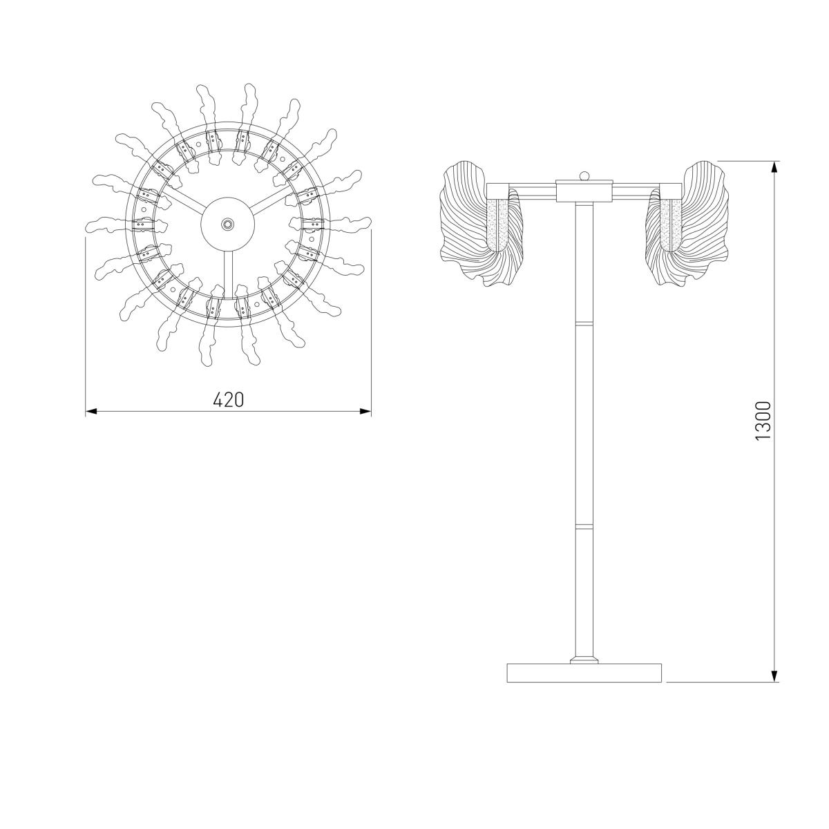 Торшер декоративный Bogates Farfalla 80510/1 a065737