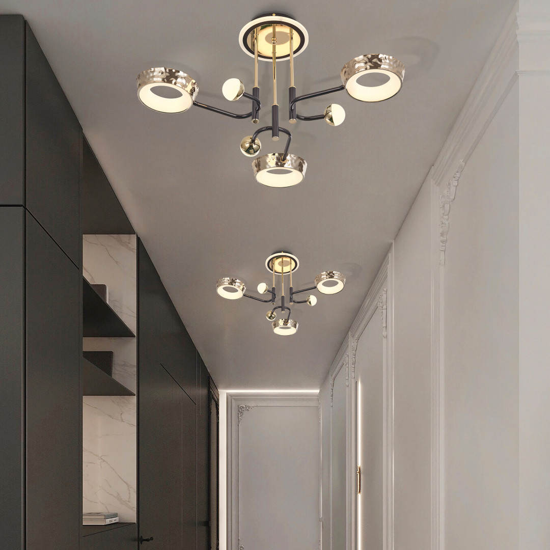 Потолочная люстра Arte Milano Ferrara 273210/6 BK/GD