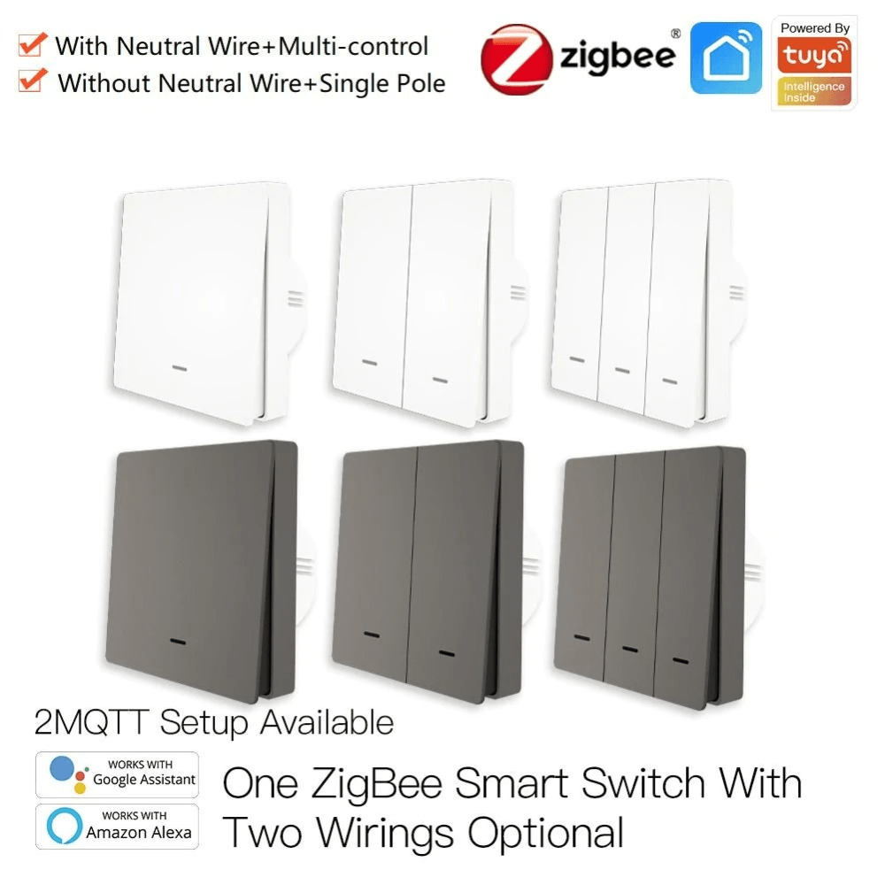 Выключатель Moes Gang Smart Switch 95-250 В ZS-B-EU1