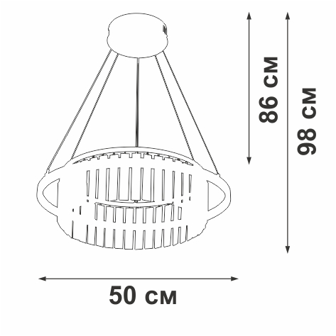 Подвесная люстра Vitaluce V54010-0/1S