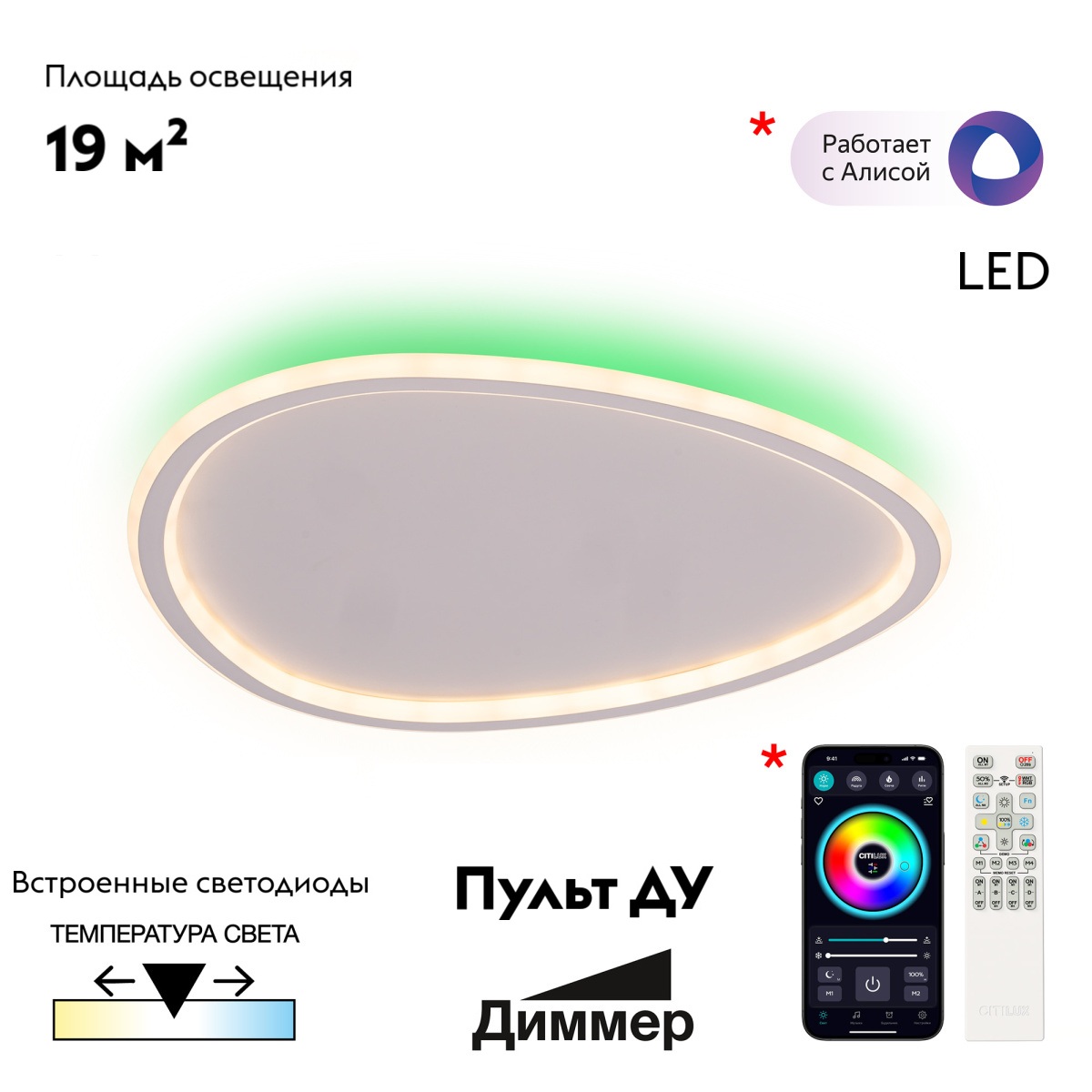 Потолочная люстра Citilux Trio CL215B250E