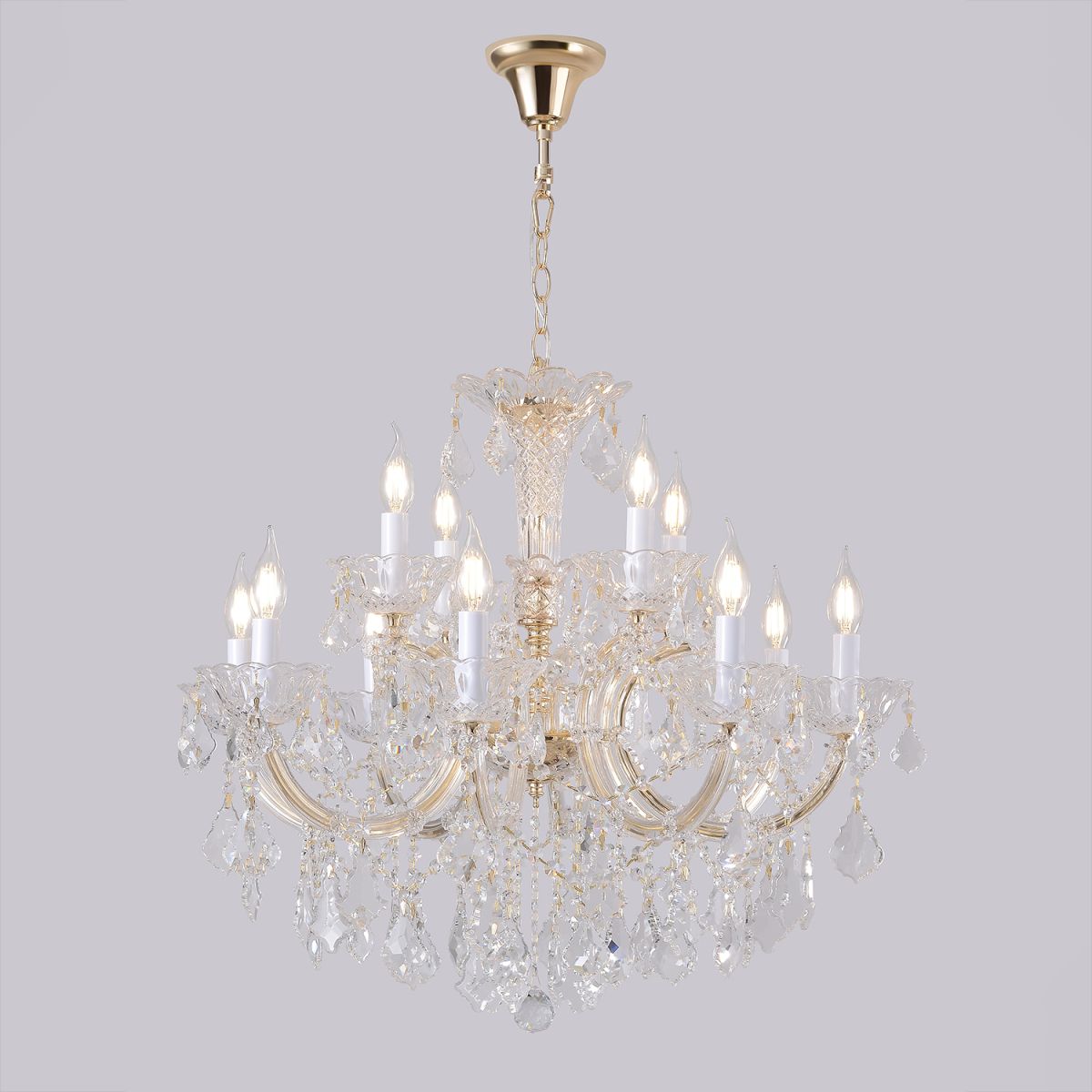 Подвесная люстра Crystal Lux CRISTELLE SP8+4 GOLD