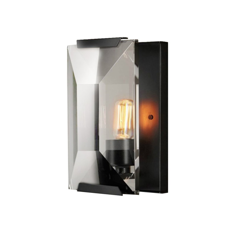Настенный светильник Delight Collection Harlow Crystal KR0354W-1A black/clear