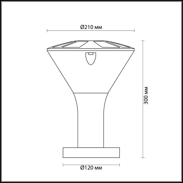 Уличный светильник Odeon Light Lenar 4046/1B