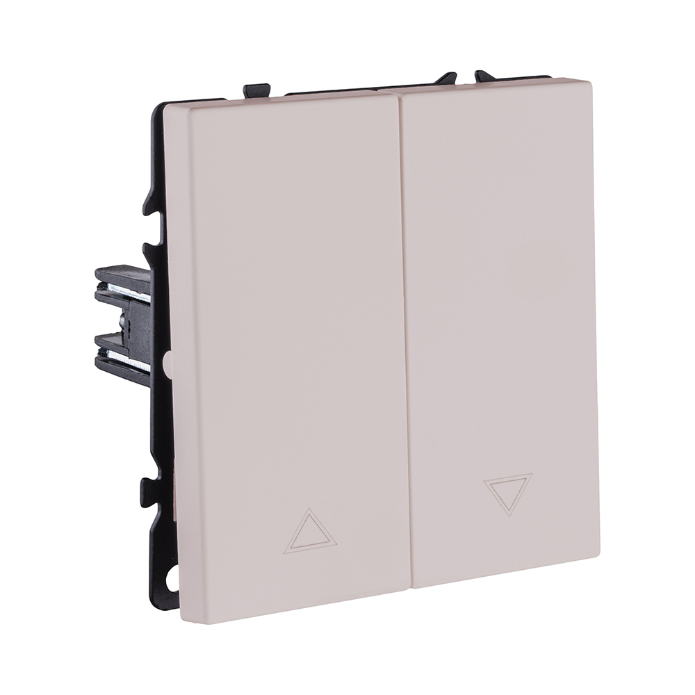 Механизм управления жалюзи 2-клавишный, кашемир матовый Kollinger Eclipse EC-013CM