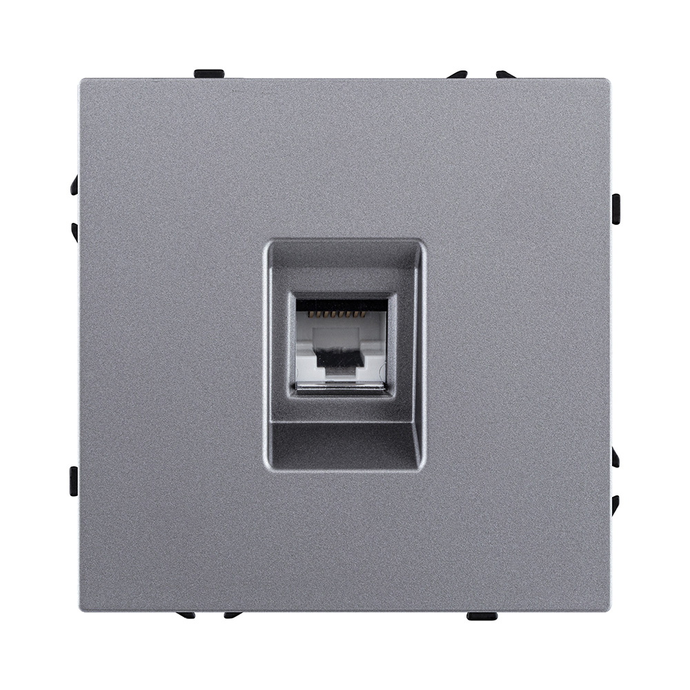 Розетка Ethernet RJ45 Cat.6, серый Kollinger Eclipse EC-017GY