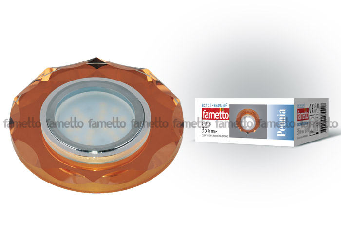 Встраиваемый светильник Fametto Peonia DLS-P105 GU5.3 CHROME/BRONZE