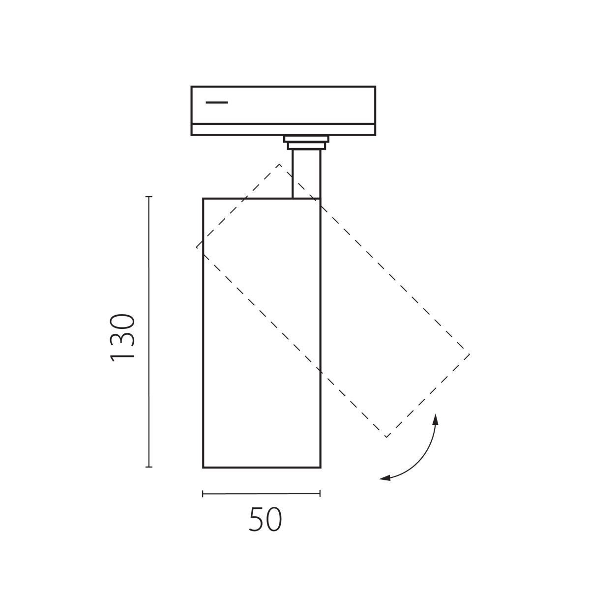 Трековый светильник для однофазного/трехфазного шинопровода Barra 20-55G с тонким адаптером Lightstar Canno Pro C4126SS