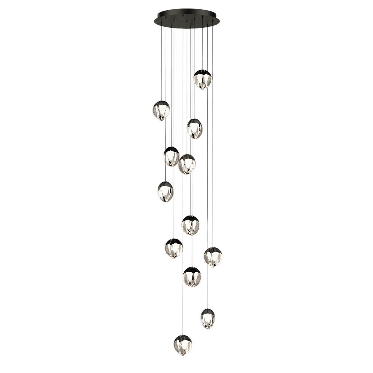 Каскадная люстра Delight Collection MD24001033-12A black/clear