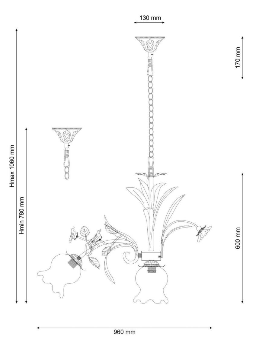 Подвесная люстра Lucia Tucci Fiori Di Rose 184.8.1