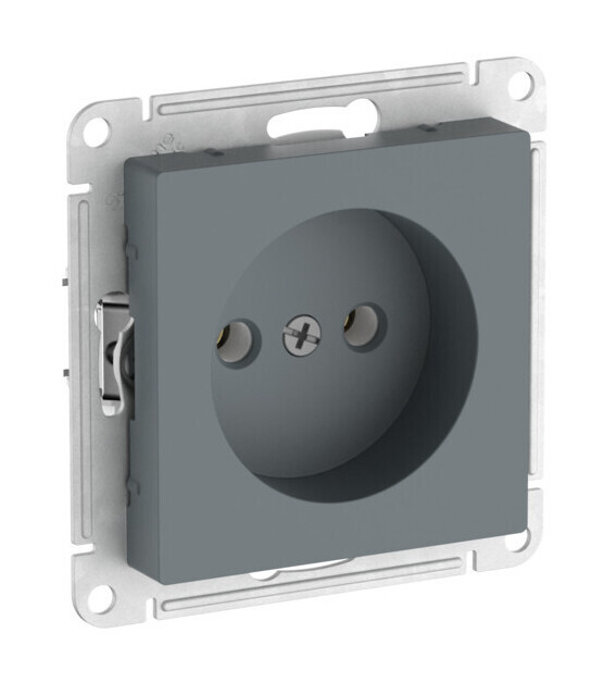 Розетка без заземления без шторок, 16А, мех., быстрозажим. клем. Systeme Electric AtlasDesign Грифель ATN000741S