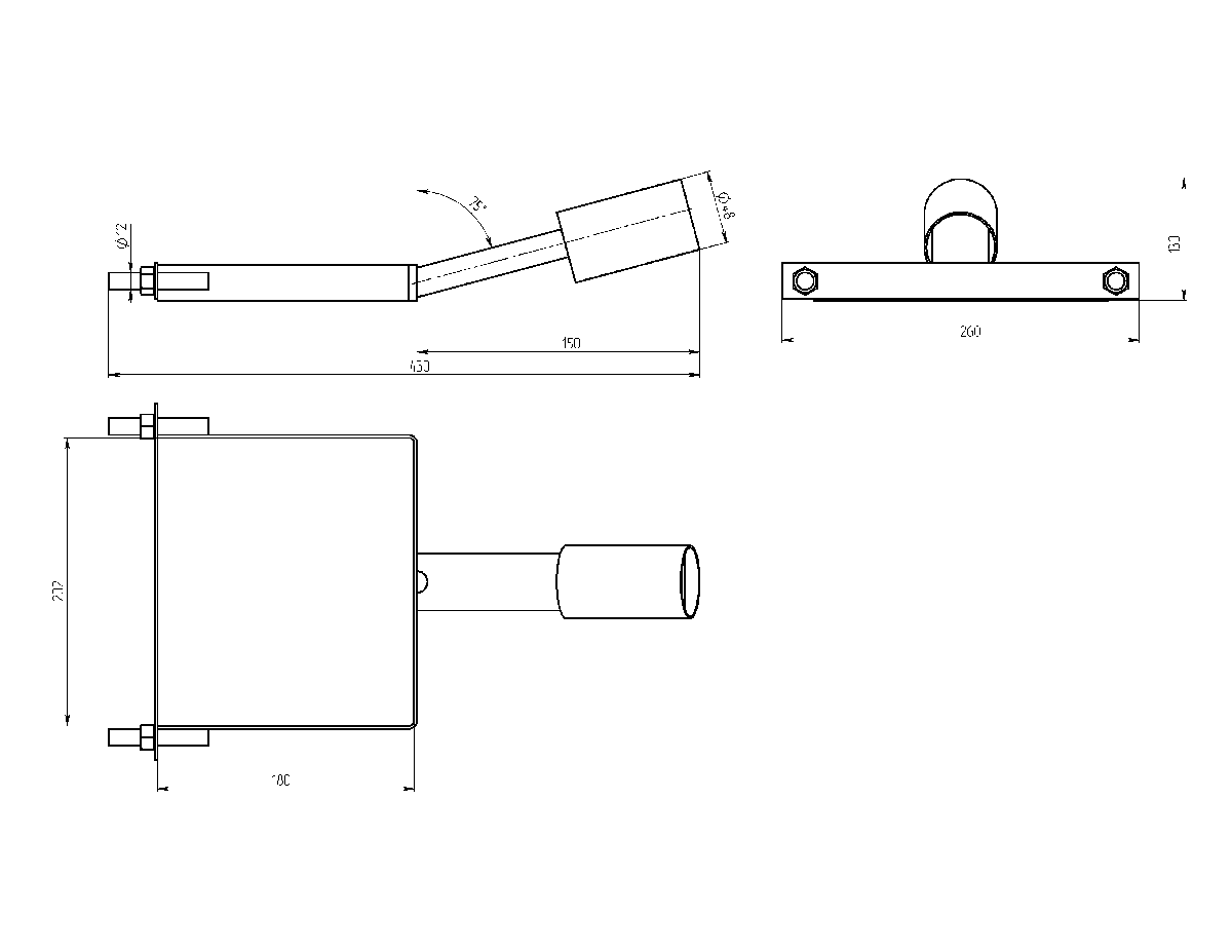 Кронштейн для уличного светильника Эра SPP-AC6-0-150-048 Б0047652