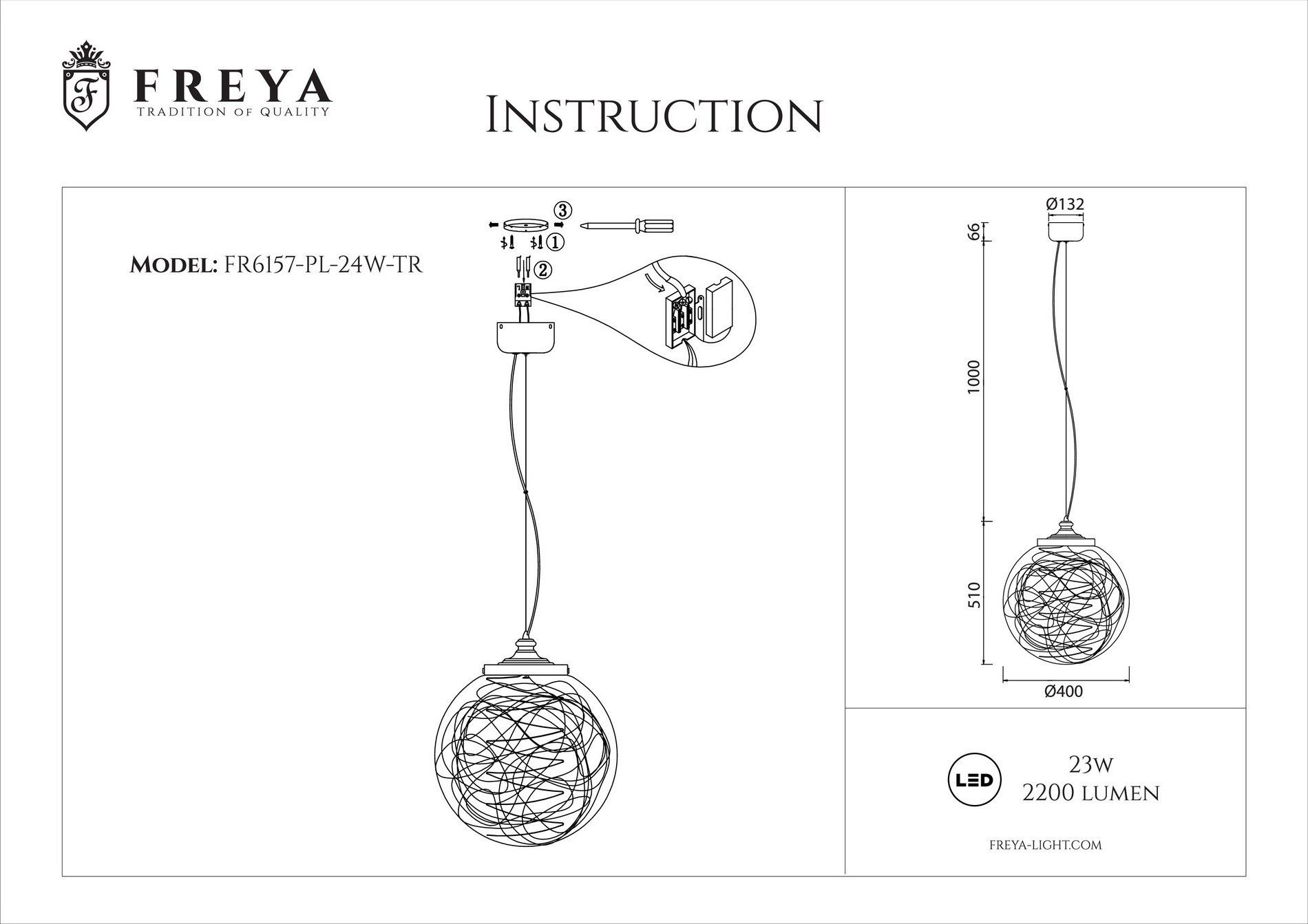 Подвесной светодиодный светильник Freya Isabel FR6157-PL-24W-TR в #REGION_NAME_DECLINE_PP#