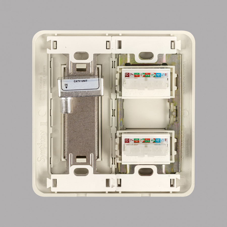 Розетка TF.1+CAT5+TV SHIN DONG-A WST 5753