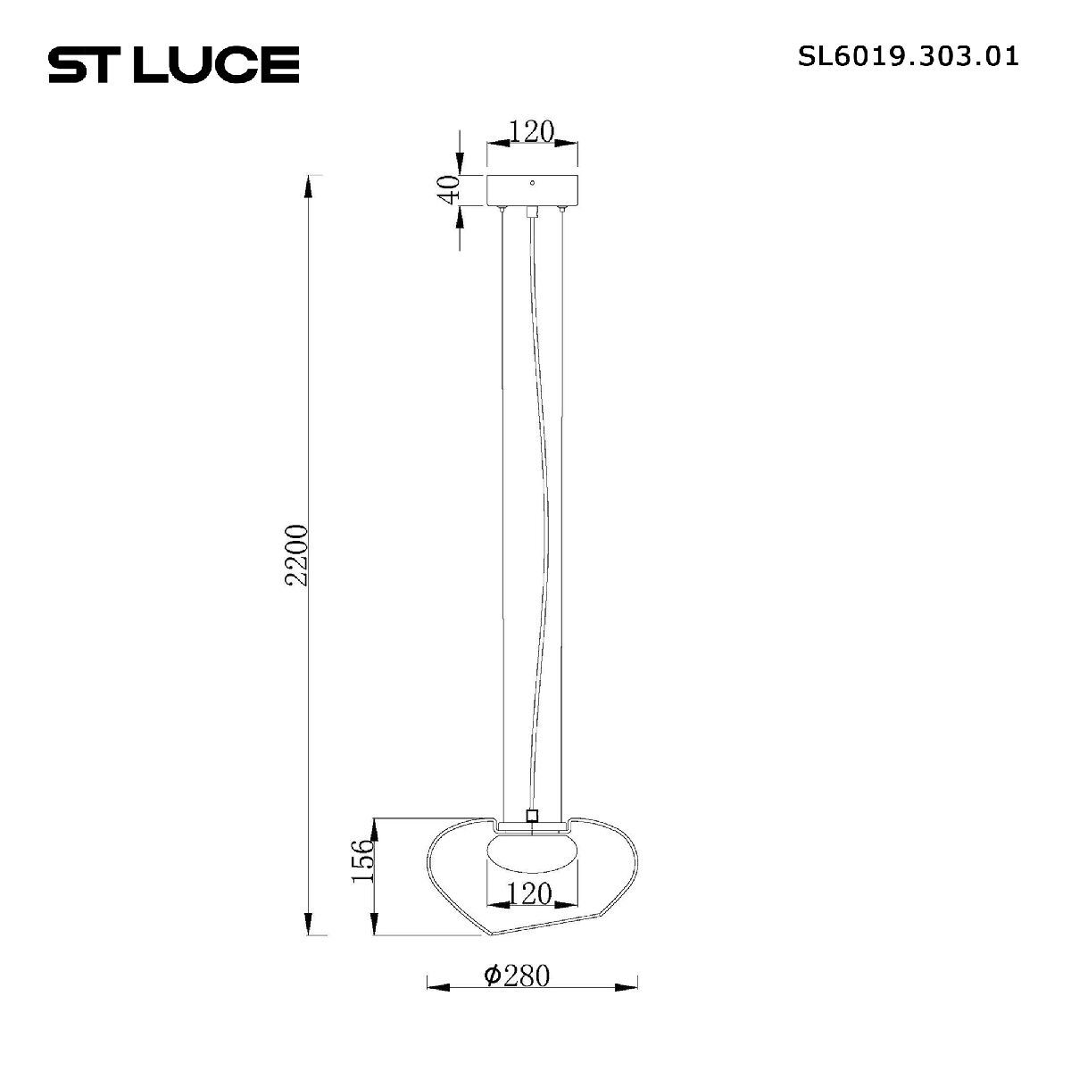 Подвесной светильник ST Luce Foray SL6019.303.01
