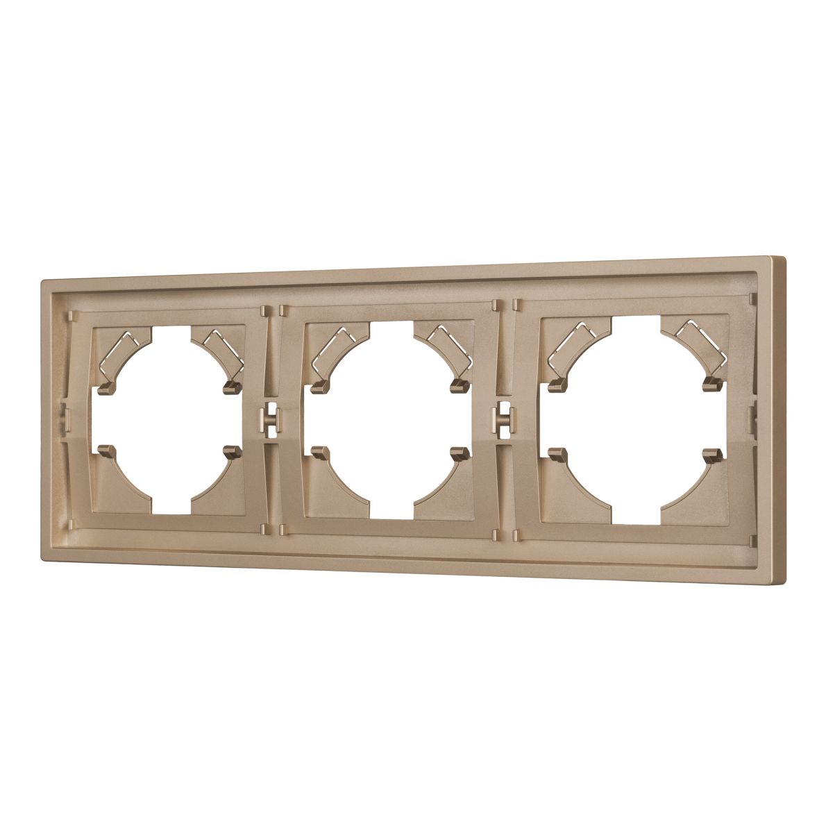 Рамка пластиковая на 3 поста Arlight FRM-TENDO-PL-3-GD 053846