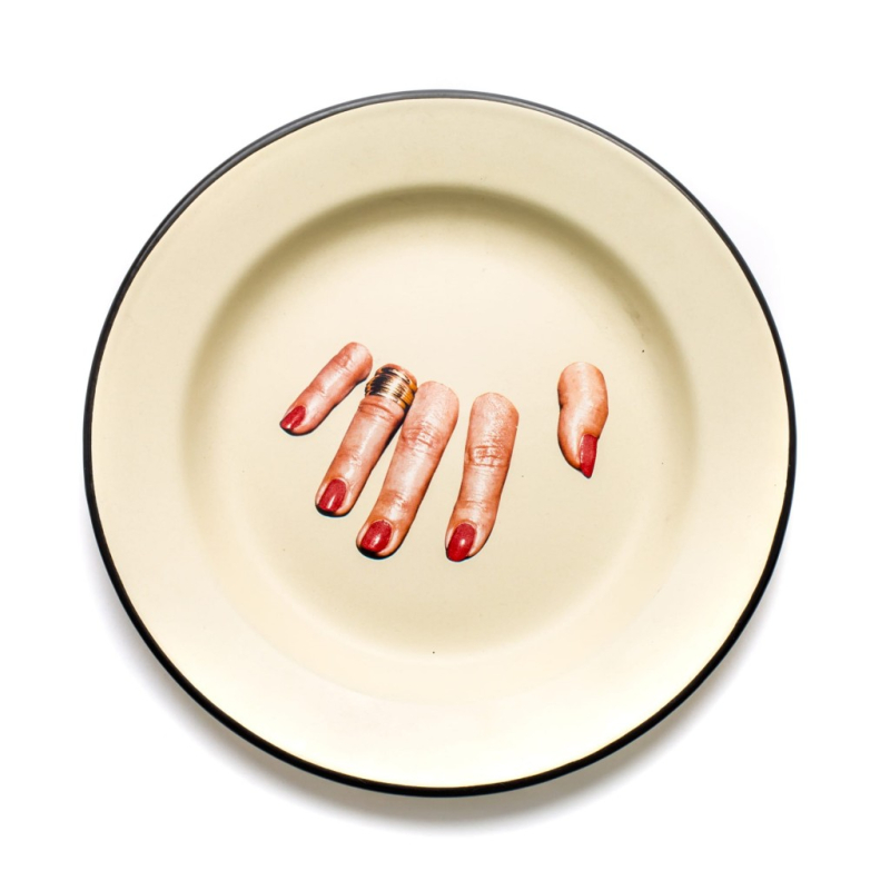 Тарелка Fingers Seletti Toiletpaper Enamel 16836