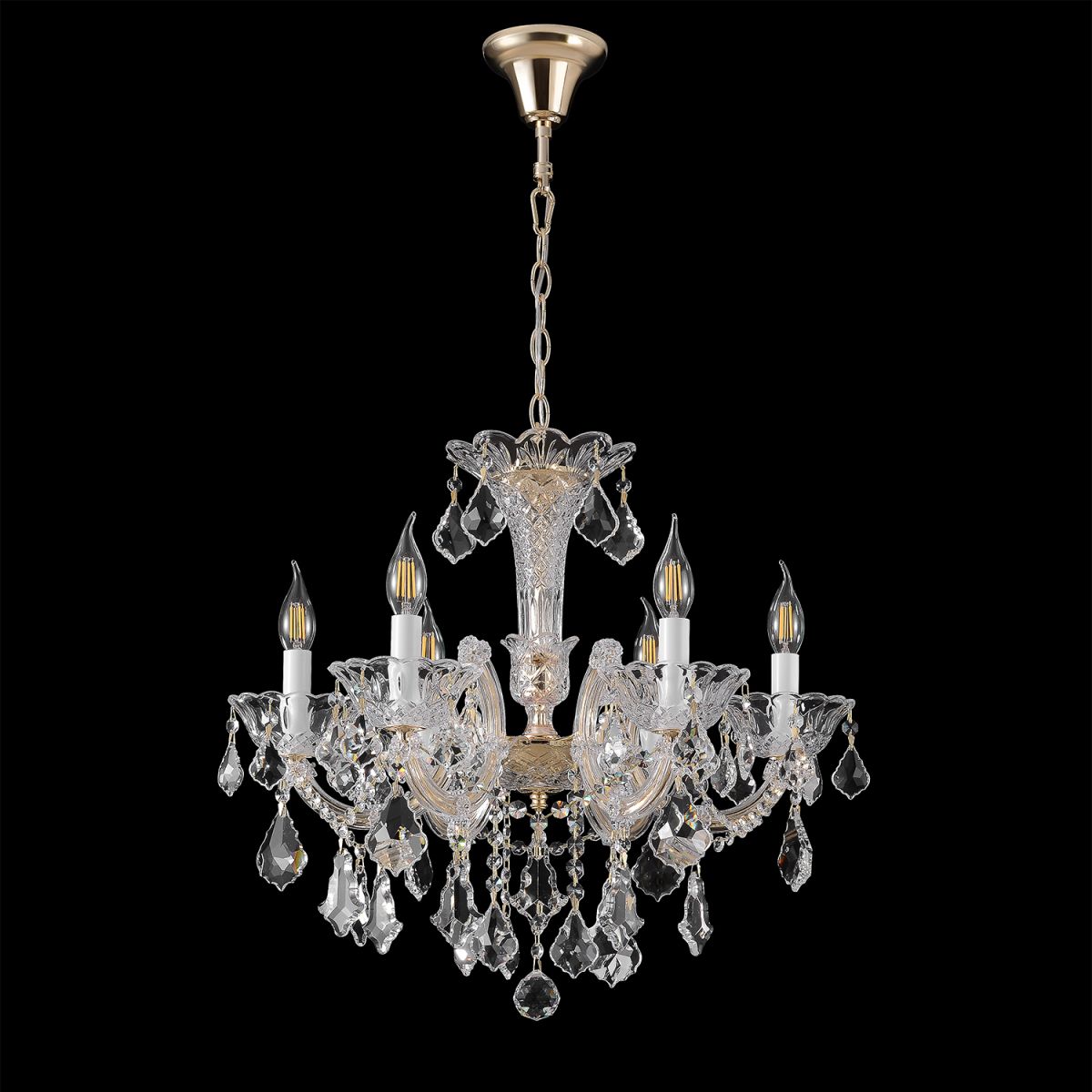 Подвесная люстра Crystal Lux CRISTELLE SP6 GOLD