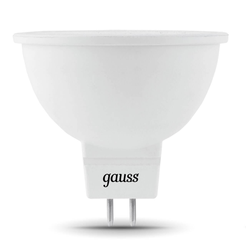 Лампа светодиодная Gauss GU5,3 7W 2700K прозрачная 101505107