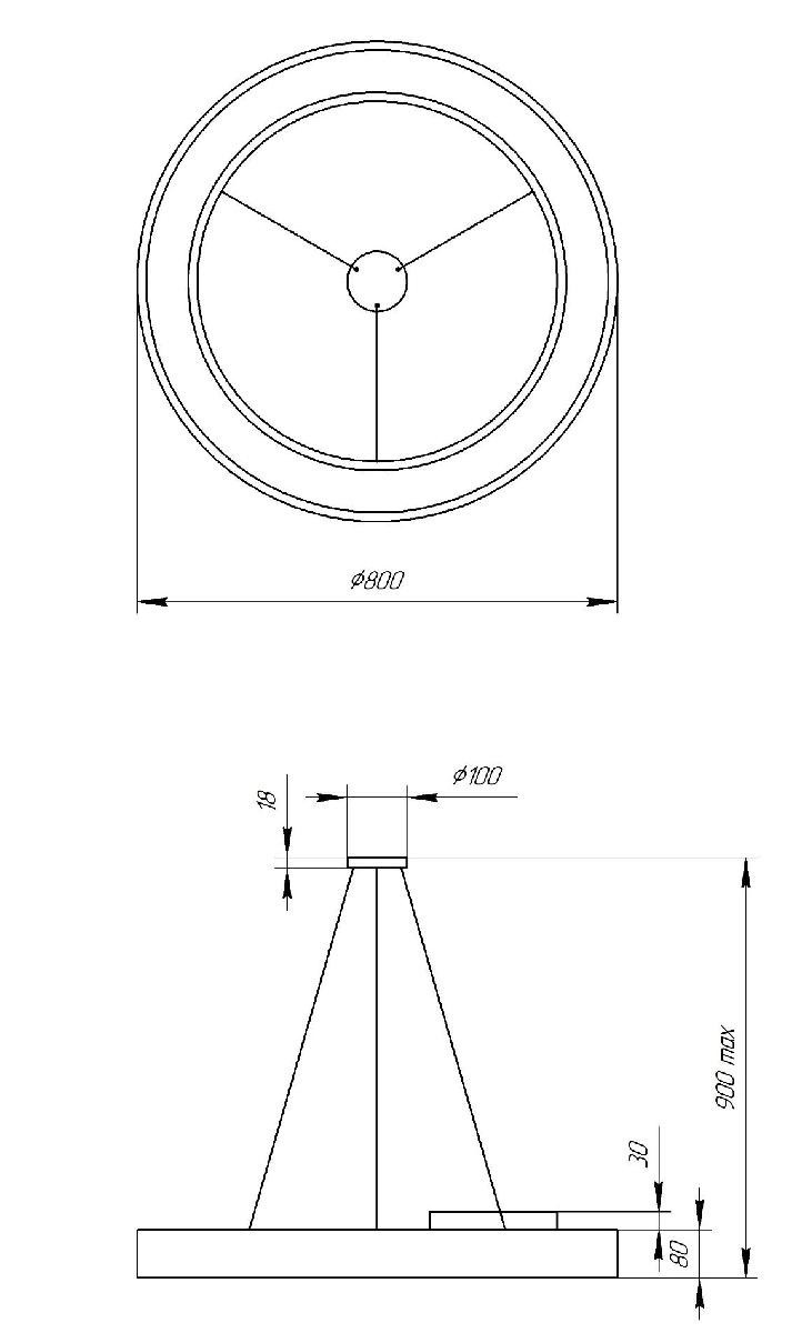 Подвесной светильник Эра Geometria SPO-134-W-40K-056 Б0050564