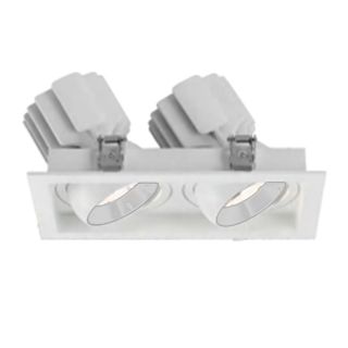 Встраиваемый карданный светильник Arlight MS-VORTEX-BUILT-S250x140-2x30W Day4000 (WH-WH, 17 deg, 230V) (IP20 Металл) 057765