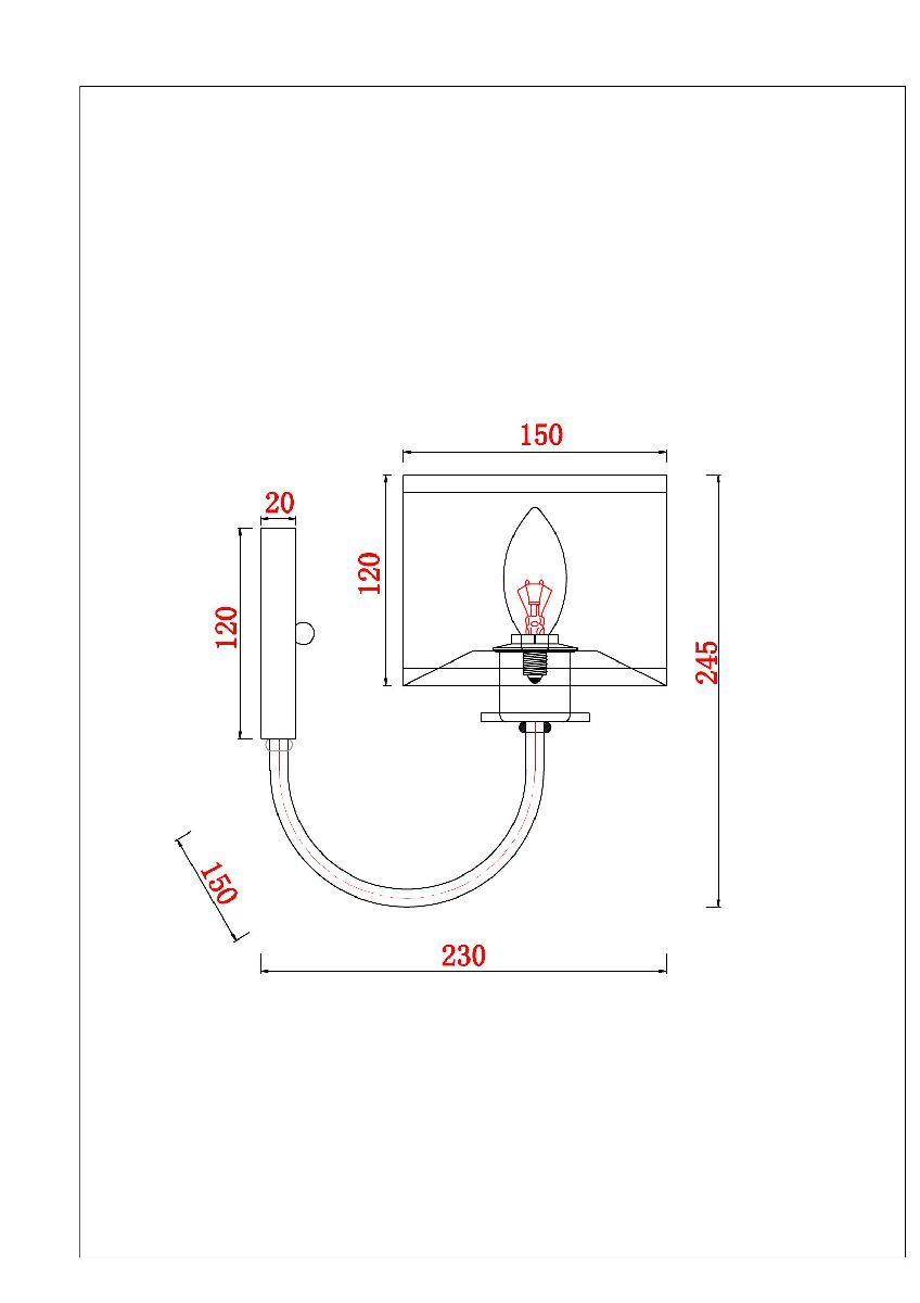 Бра Arte Lamp Attore A4092AP-1CC