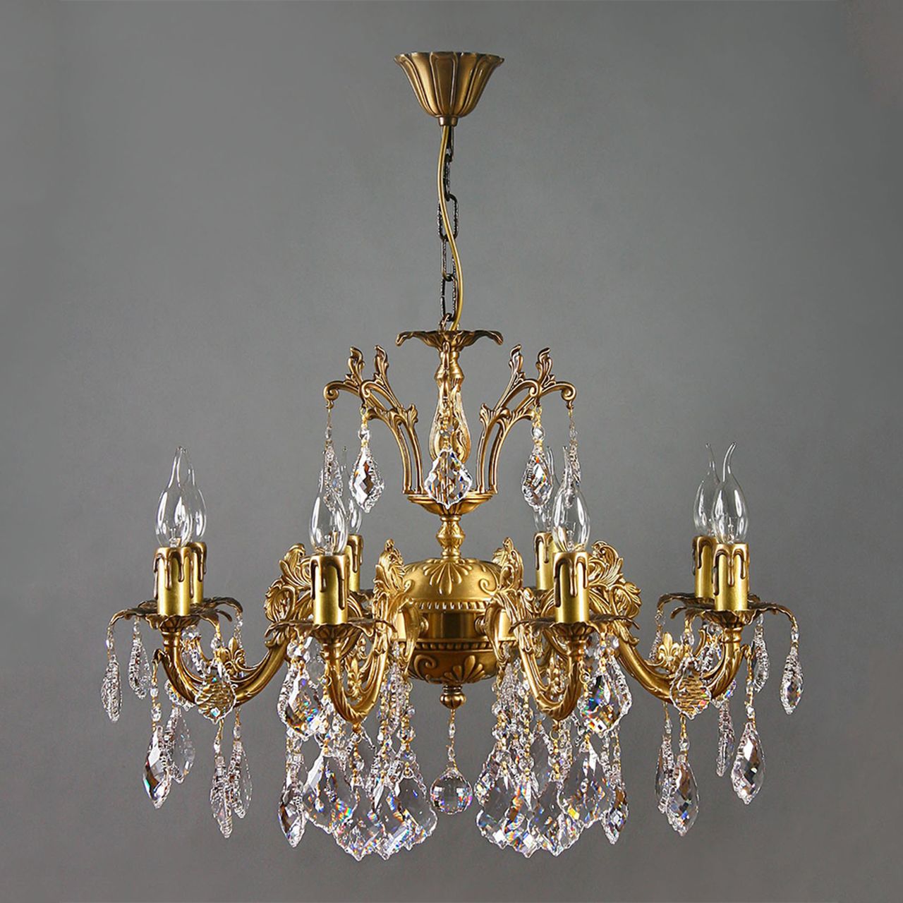 

Подвесная люстра Ambiente Granada 2118/8 AB New Leaf