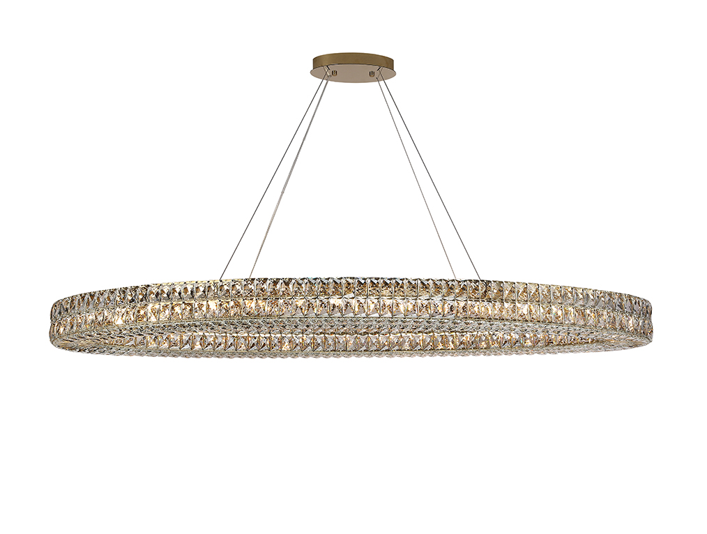 Подвесные люстры Newport 8550/160 C oval gold polished М0071311