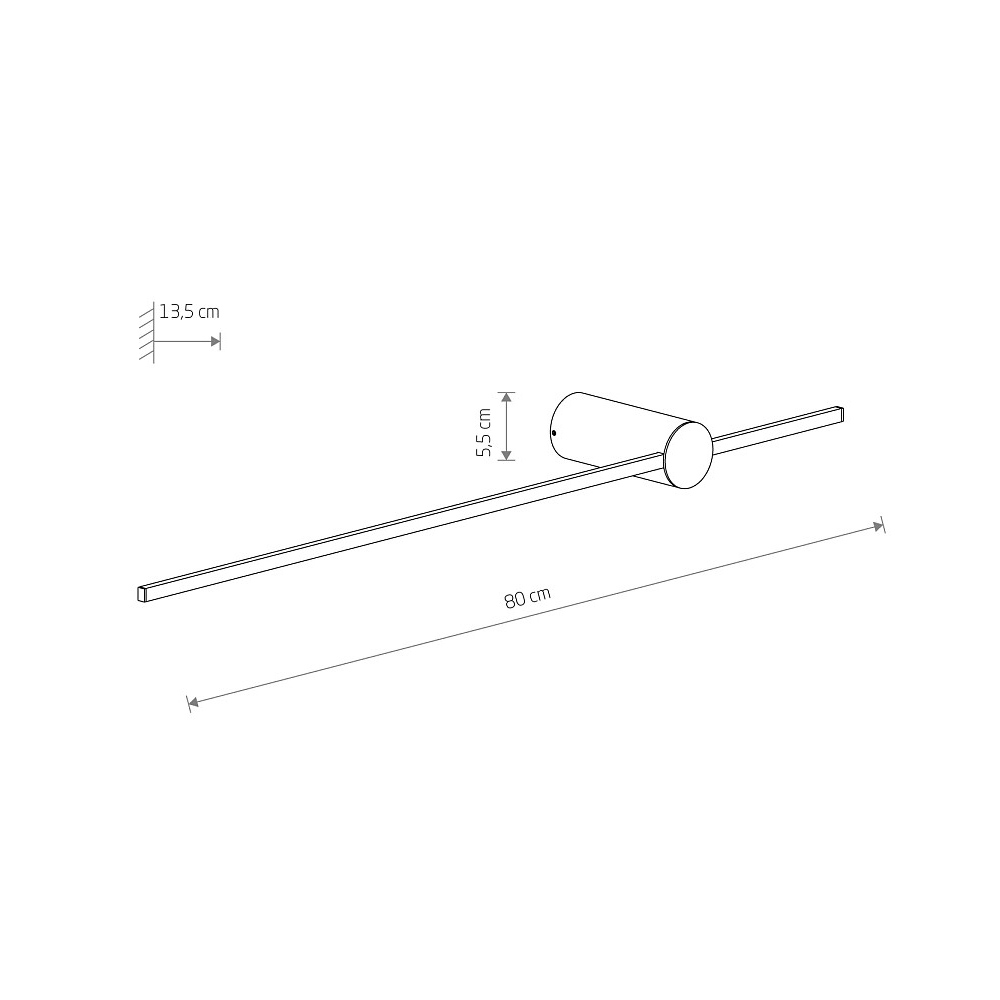 Настенный светильник Nowodvorski Saber Led M Black 10853