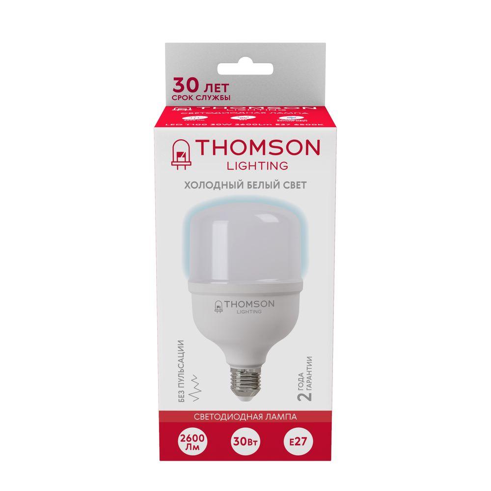 Лампа светодиодная Thomson E27 30W 6500K цилиндр матовый TH-B2364