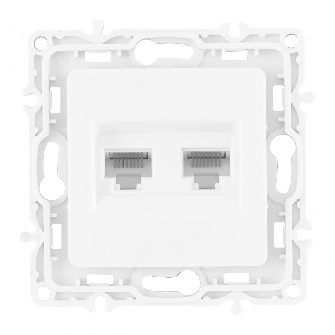 Розетка RJ45 Arte Milano 217.45-2.white