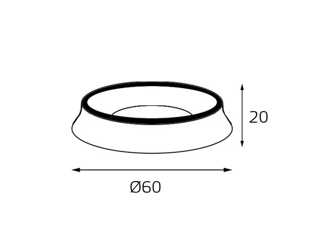 Кольцо декоративное Italline M03-046 ring black