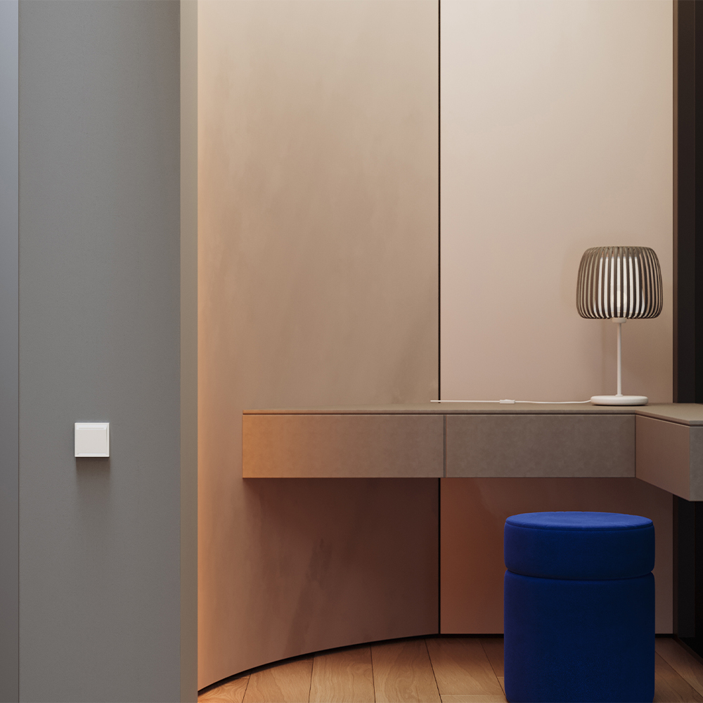 Накладка для выключателя карточного Voltum S70 (хлопок) VLS002613